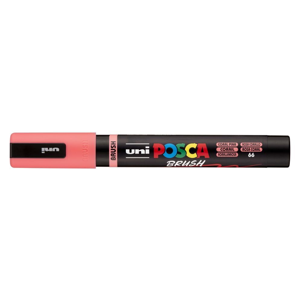 rotulador posca punta pincel – rosa coral art. nr. pc 5br 66