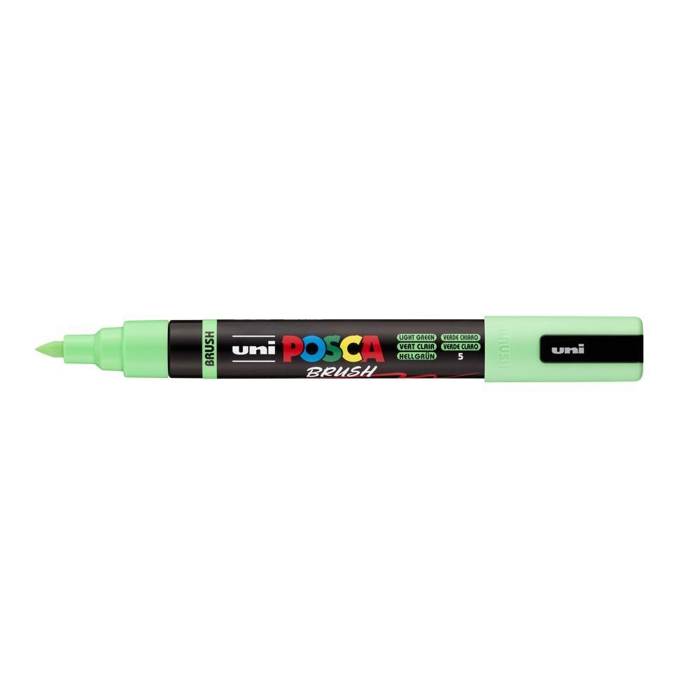 rotulador posca punta pincel – verde claro art. nr. pc 5br 5