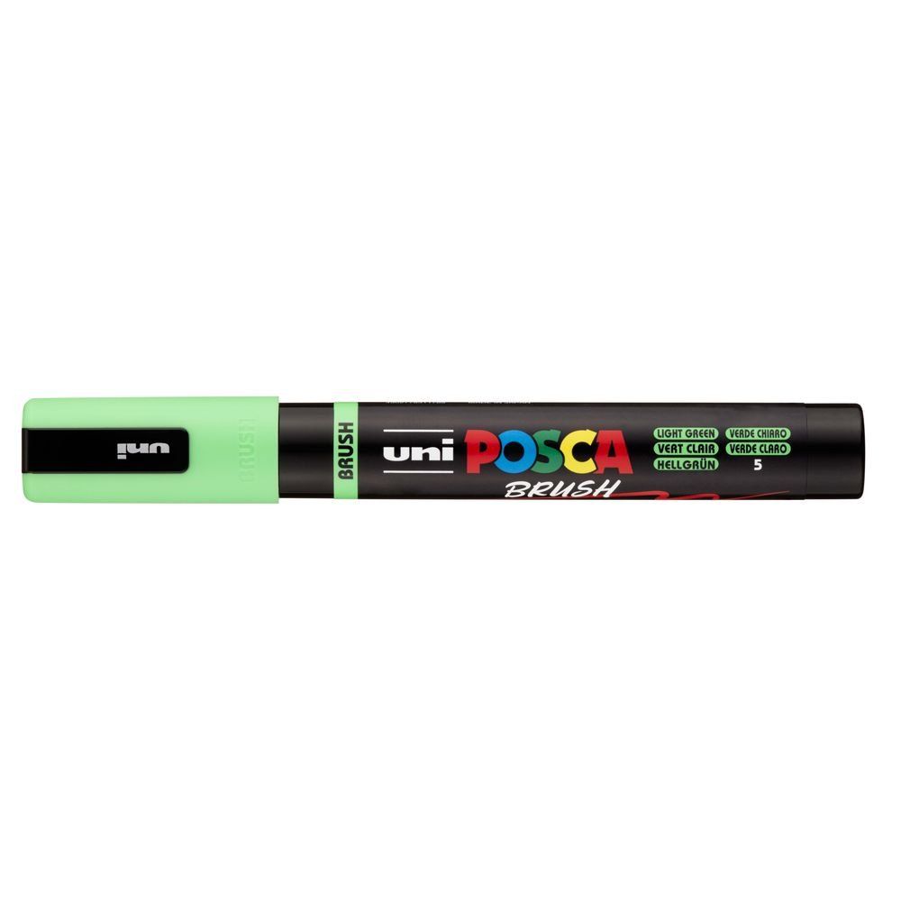 rotulador posca punta pincel – verde claro art. nr. pc 5br 5