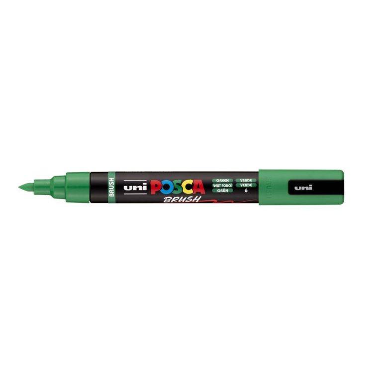 Rotulador Posca Punta Pincel – Verde Art.-Nr. PC-5BR-6