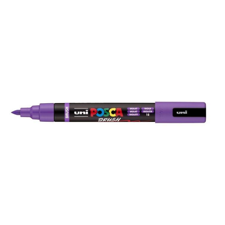 Rotulador Posca Punta Pincel – Violeta Art.-Nr. PC-5BR-12