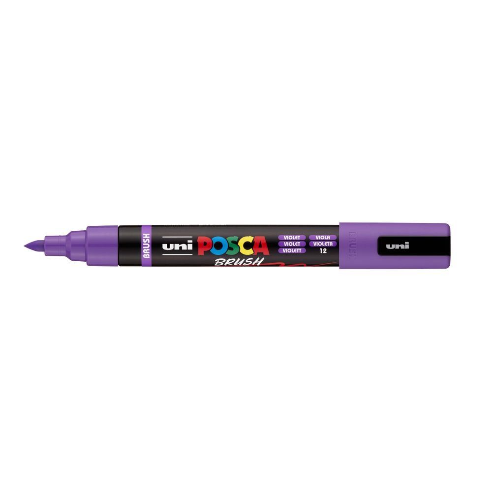 rotulador posca punta pincel violeta art. nr. pc 5br 12