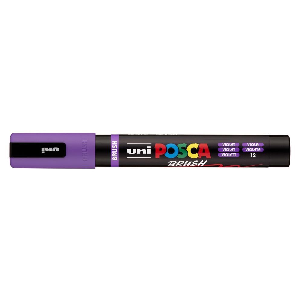 rotulador posca punta pincel violeta art. nr. pc 5br 12