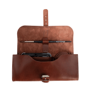 caja acuarelas schmincke horadam® 18 ½ godets + pincel + estuche de cuero art. nr. 74 660