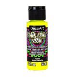 pintura acrílica black light neon decoart amarillo art. nr. bln03