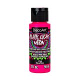 pintura acrílica black light neon decoart rosa art. nr. bln01