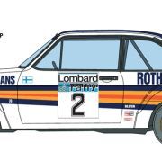 1:24 ford escort rs 1800 mk.ii lombard rac rally art. nr. 3650