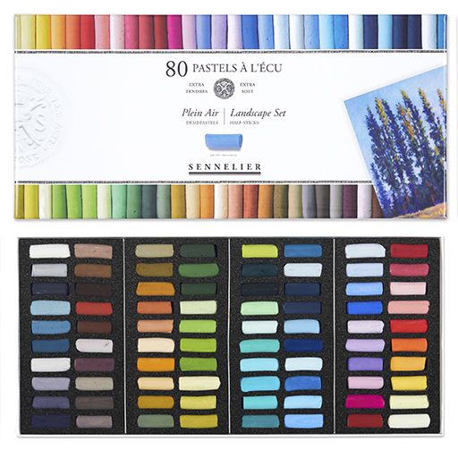 Caja 80 ½ Pasteles Sennelier «à l’écu» Set «Paisaje» Art.-Nr. N132235