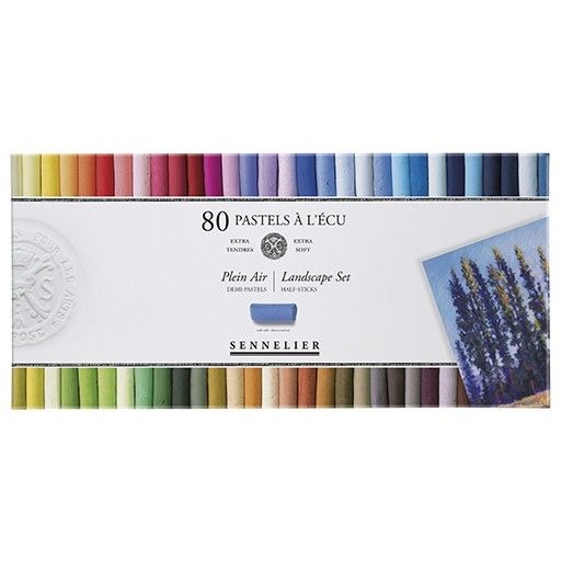 Caja 80 ½ Pasteles Sennelier «à l’écu» Set «Paisaje» Art.-Nr. N132235