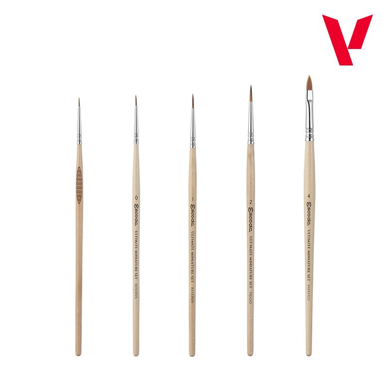 ultimate miniature set: paint & brushes de vallejo art. nr. 72.206
