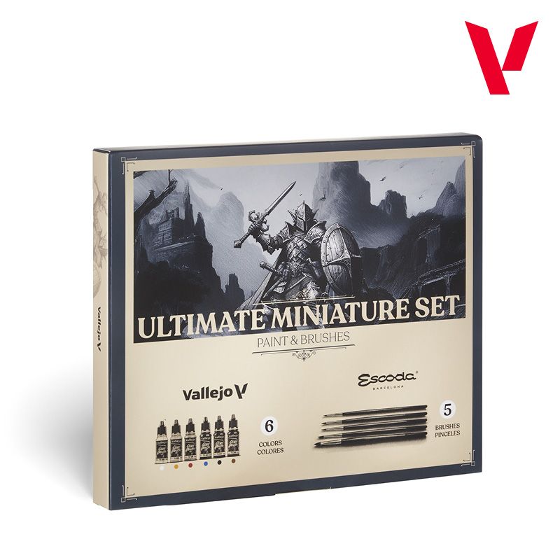 ultimate miniature set: paint & brushes de vallejo art. nr. 72.206