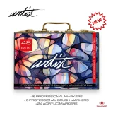 maletín multitécnica artist 48 rotuladores alex bog art. nr. ab 0642