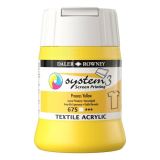 tinta acrílica para serigrafía textil daler rowney system3 process yellow 250 ml art. nr. d 142 250 675