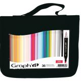 estuche 36 rotuladores graph'it basic colours art. nr. gi00360