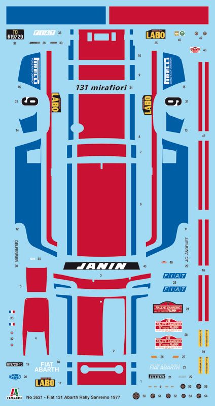 1:24 fiat 131 abarth 1977 san remo rally winner art. nr. 3621