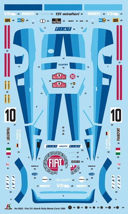 1:24 fiat 131 abarth rally art. nr. 3662
