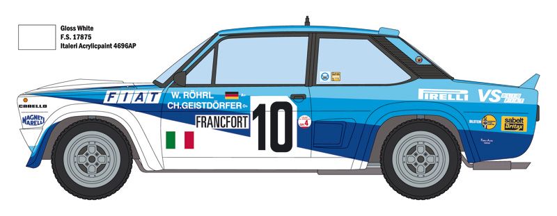 1:24 fiat 131 abarth rally art. nr. 3662