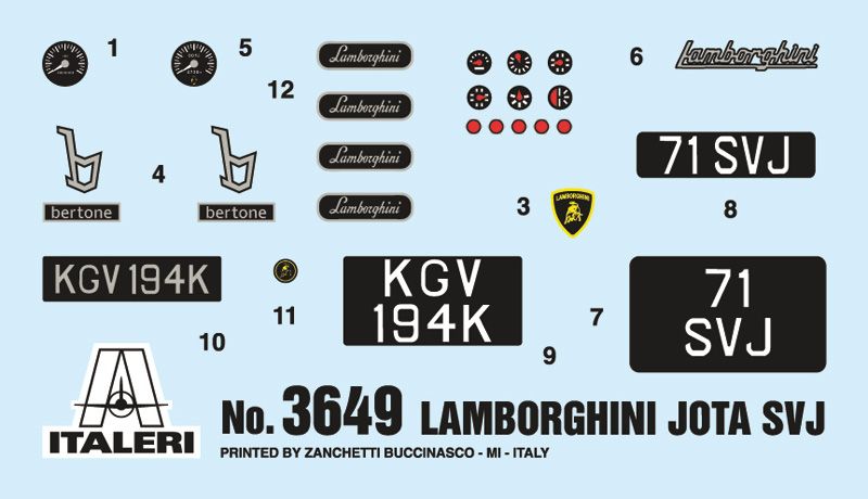 1:24 lamborghini miura jota svj art. nr. 3649
