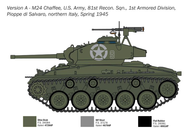 1:35 m24 chaffee art. nr. 6761