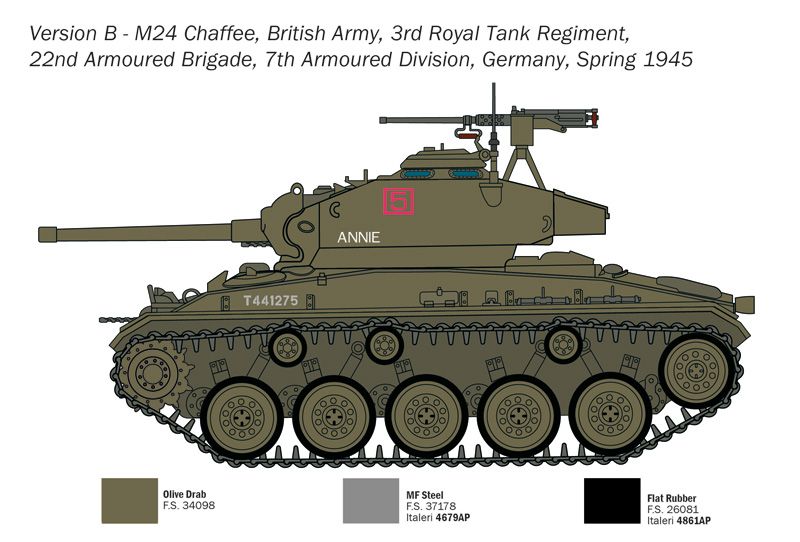1:35 m24 chaffee art. nr. 6761