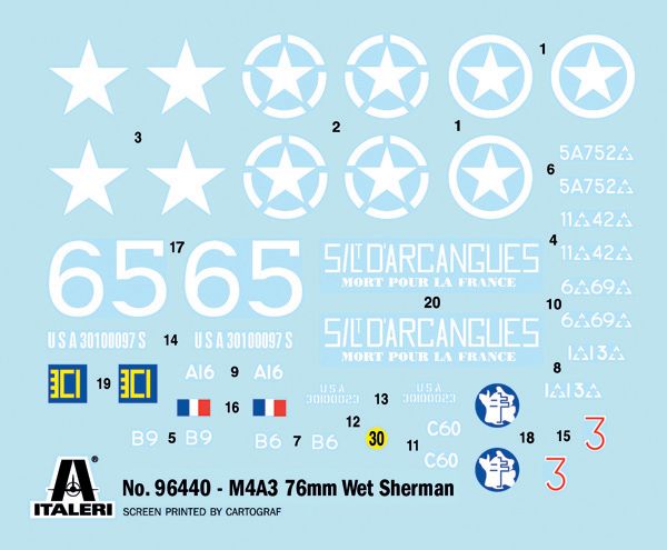1:35 m4a3 76mm wet sherman art. nr. 96440