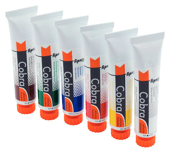 set Óleo al agua cobra artist 6 x 20 ml art. nr. 25820406