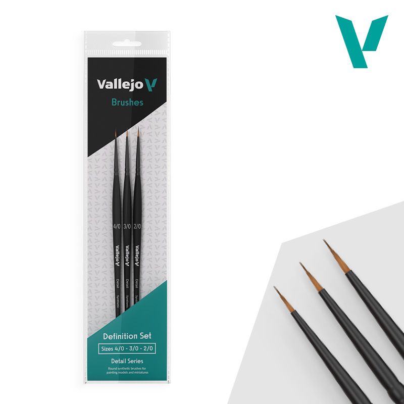 pinceles detail – definition set de vallejo art. nr. b02990