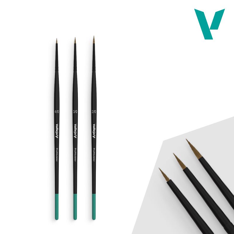 pinceles pro modeler – definition set de vallejo art. nr. b01990