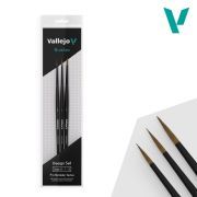 pinceles pro modeler – design set de vallejo art. nr. b01991