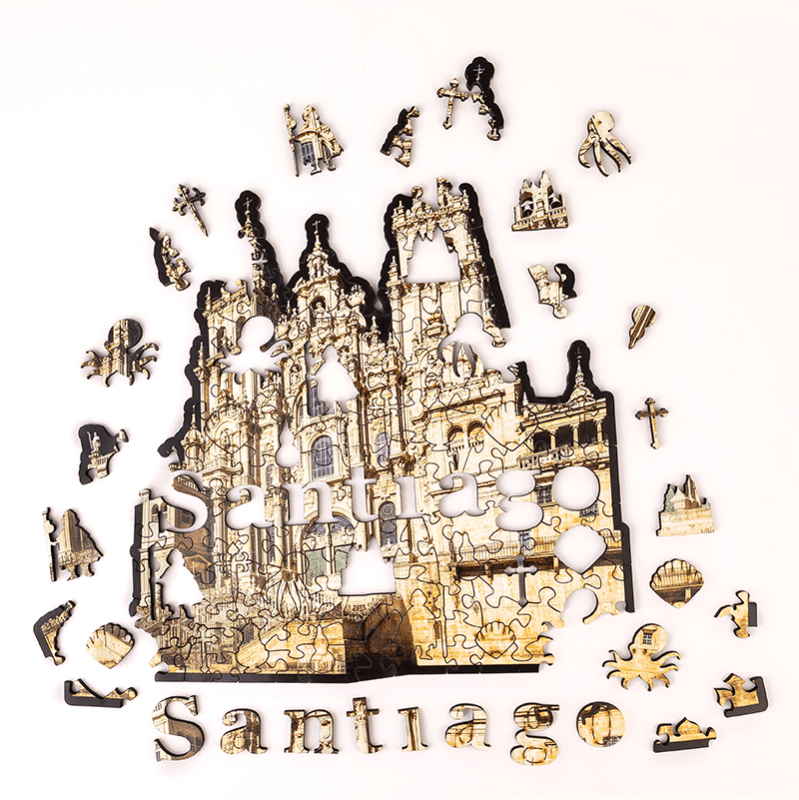 puzzle catedral de santiago 150 piezas de madera art. nr. 59500441