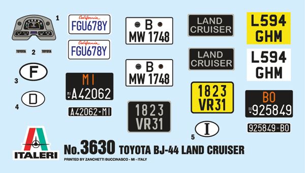1:24 toyota bj44 land cruiser art. nr. 3630