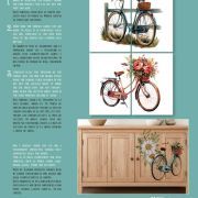transfers decorativos 60x90cm 4 hojas – bicicletas art. nr. pfy 14835