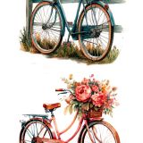 transfers decorativos 60x90cm 4 hojas – bicicletas art. nr. pfy 14835