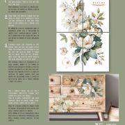 transfers decorativos 60x90cm 4 hojas – magnolias art. nr. pfy 14821
