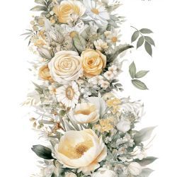 transfers decorativos 60x90cm 4 hojas – margaritas art. nr. pfy 14825