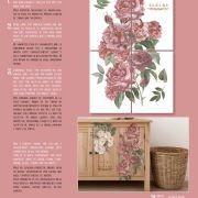 transfers decorativos 60x90cm 4 hojas – rosas art. nr. pfy 14822