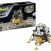 1:48 apolo 11 módulo lunar eagle + pinturas + pincel + pegamento art. nr. 03701