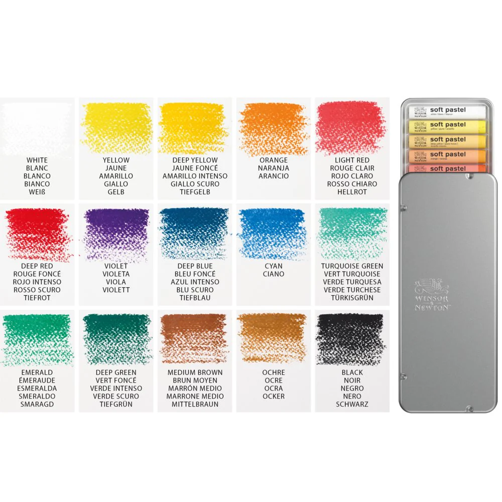 caja 15 pasteles winsor & newton art. nr. 1790001