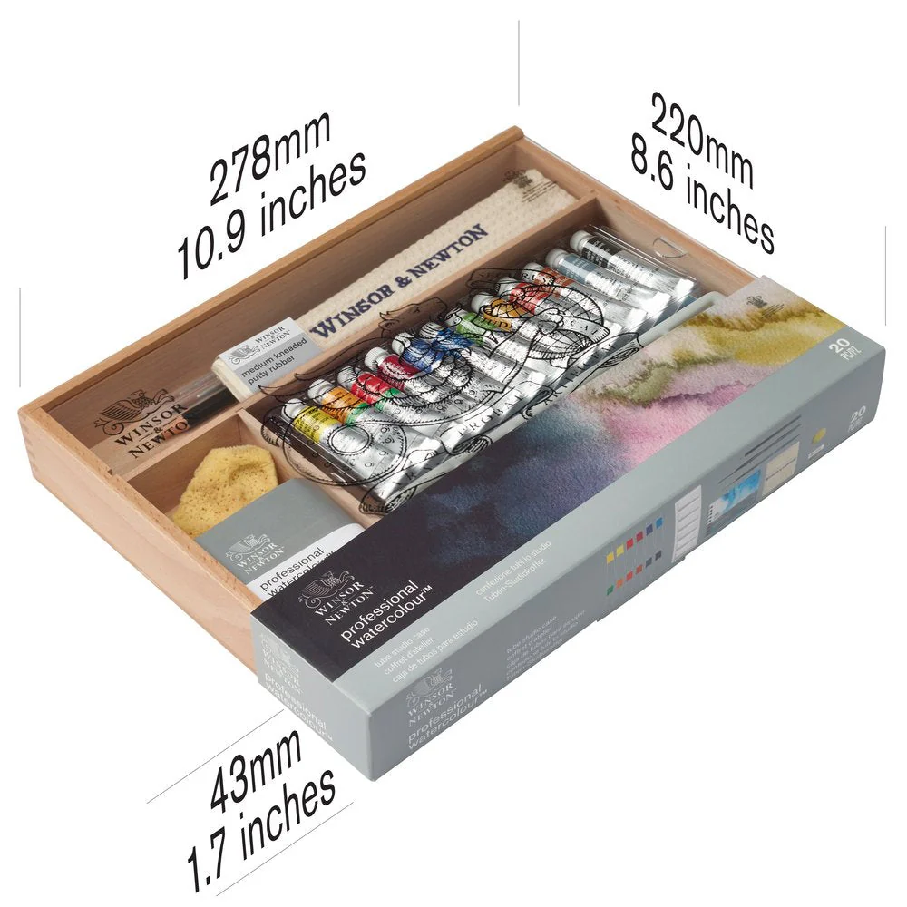 caja acuarela profesional winsor & newton estuche de viaje art. nr. 884955080047