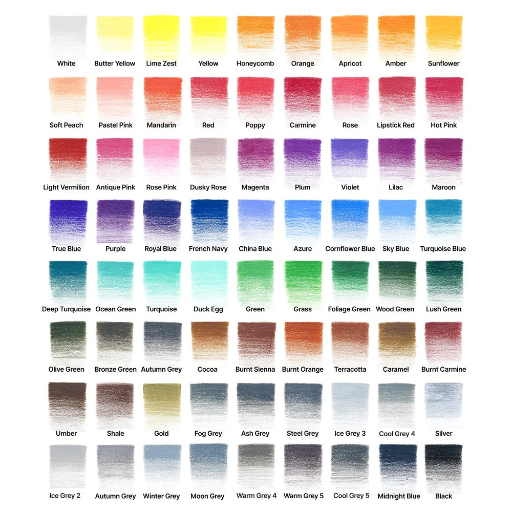 set 72 lápices de color studio collection de winsor & newton art. nr. 2090006