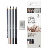 set lápices de dibujo + goma de borrar art. nr. 0490009