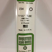 tubo de poliestireno blanco 11,1 x 350 mm. art. nr. 787026002347