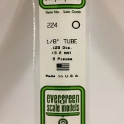 tubo de poliestireno blanco 3,2 x 350 mm. art. nr. 787026002248