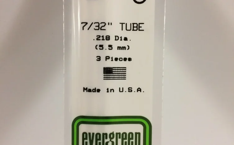 Tubo de Poliestireno Blanco 5,5 x 350 mm. Art.-Nr. 787026002279