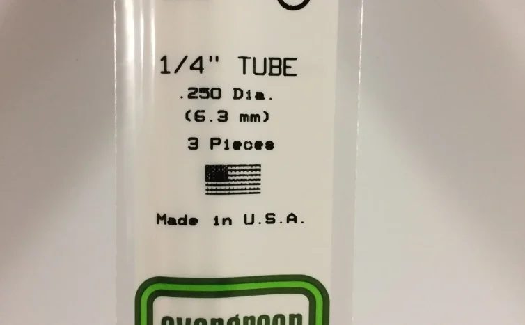 Tubo de Poliestireno Blanco 6,3 x 350 mm. Art.-Nr. 787026002286