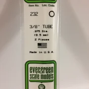 tubo de poliestireno blanco 9,5 x 350 mm. art. nr. 787026002323