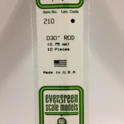 varilla de poliestireno blanco 0,75 x 350 mm. art. nr. 787026002101