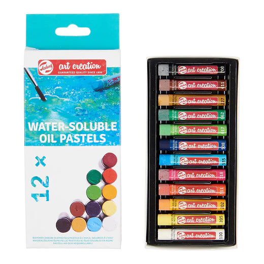 set pasteles al Óleo solubles en agua 12 colores art. nr. 9029112m