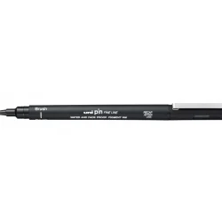 rotulador calibrado uni pin negro brush art. nr. 000200br n