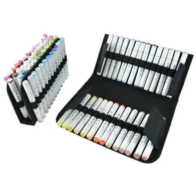 estuche vacío para 80 rotuladores art&go art. nr. ag42494